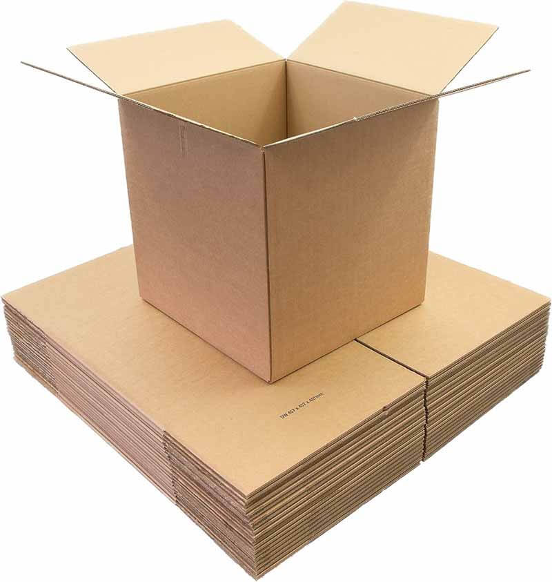 Cajas de cartón de doble pared de alta resistencia para mudanzas y embalaje