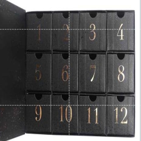 Caja de calendario de adviento de belleza