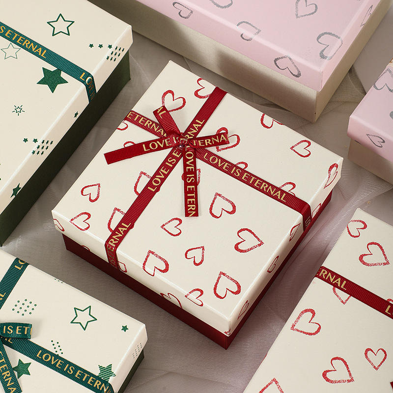 Caja de regalo de empaque cosmético con foil popular